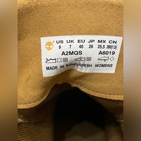 SOLD Timberland Women's Lana High Heel Wheat Leather Boots Size 9 - Picture 15 of 16